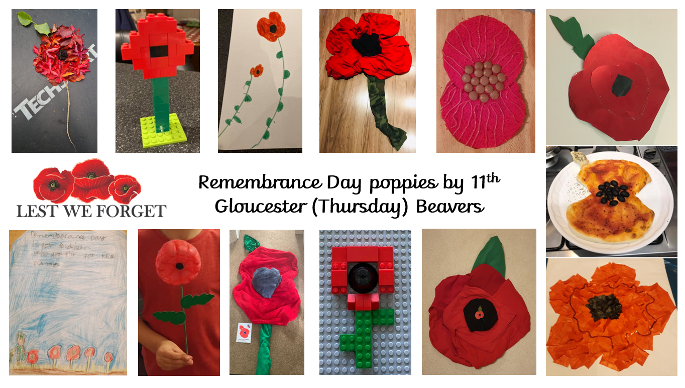 Beavers Remembrance (2020) 11th Gloucester (Hucclecote) Scout Group